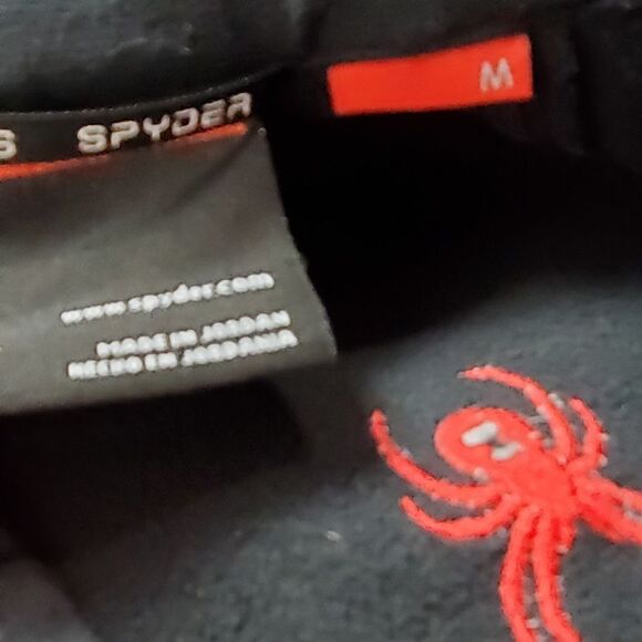 Spyder Black & Ribbed 3/4 Zip Pullover Sweatshirt - Picture 4 of 6